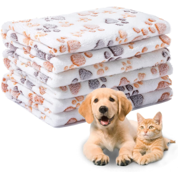 Soft Cute Warm Fluffy Fleece Flannel Dog Puppy Pet Pad Mat Throw Cover Blanket